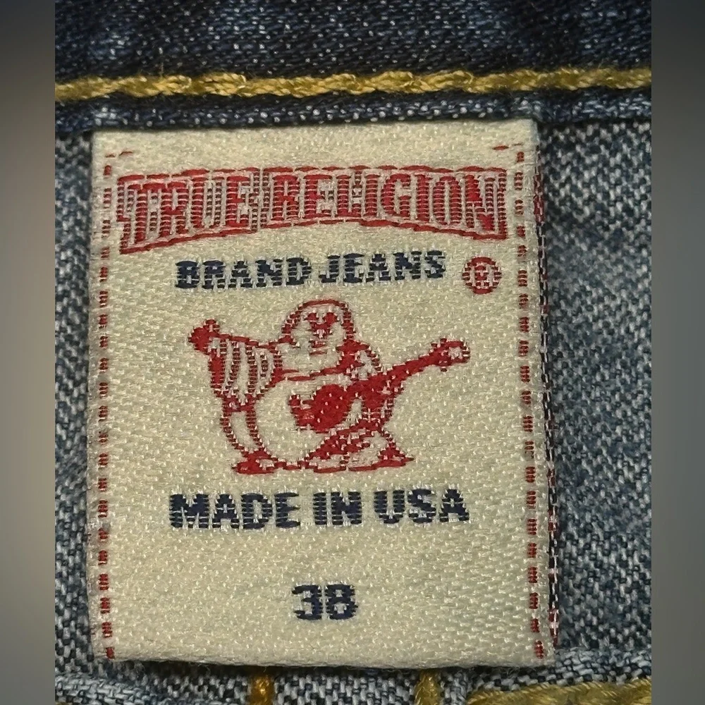 Y2K True Religion Jeans - Ricky - Made USA Straight Leg - Size 38 Vintage